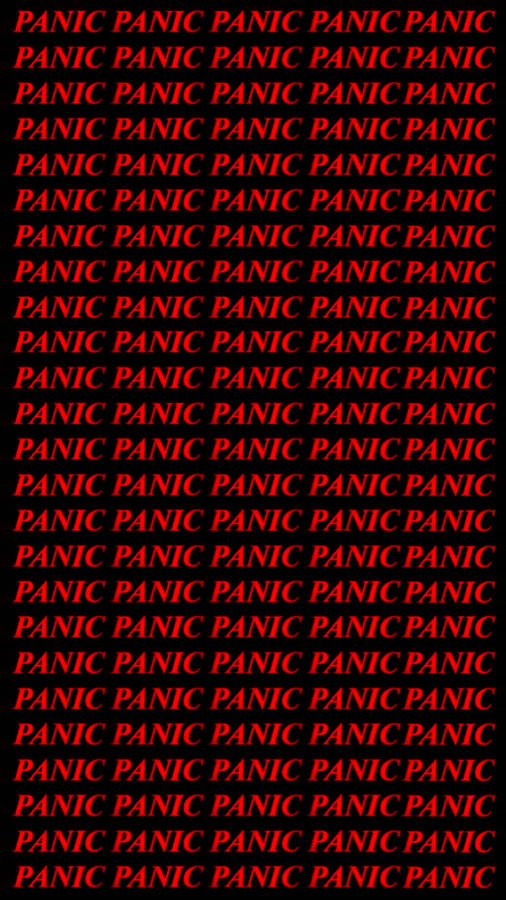 Red And Black Panic Mobile Wallpaper