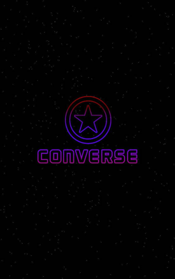 Red And Purple Converse Logo Wallpaper