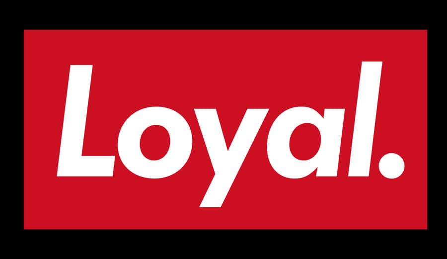 Red And White Loyal Graphics Wallpaper