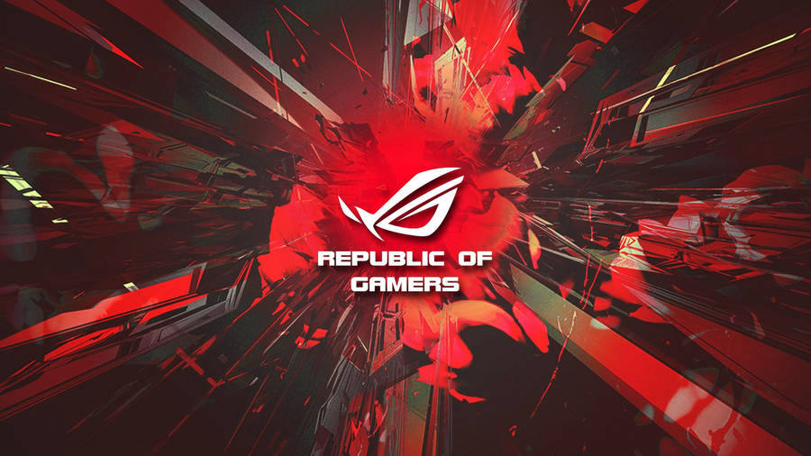 Red And White Rog Wallpaper