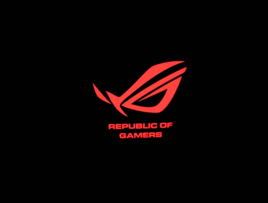 Red Asus Rog On Black Wallpaper