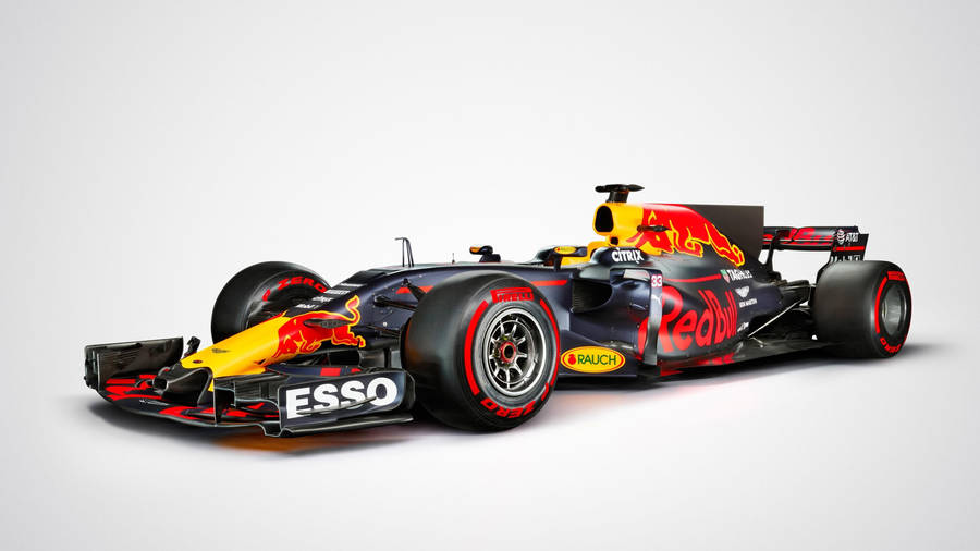 Red Bull F1 Racing Car In Action Wallpaper