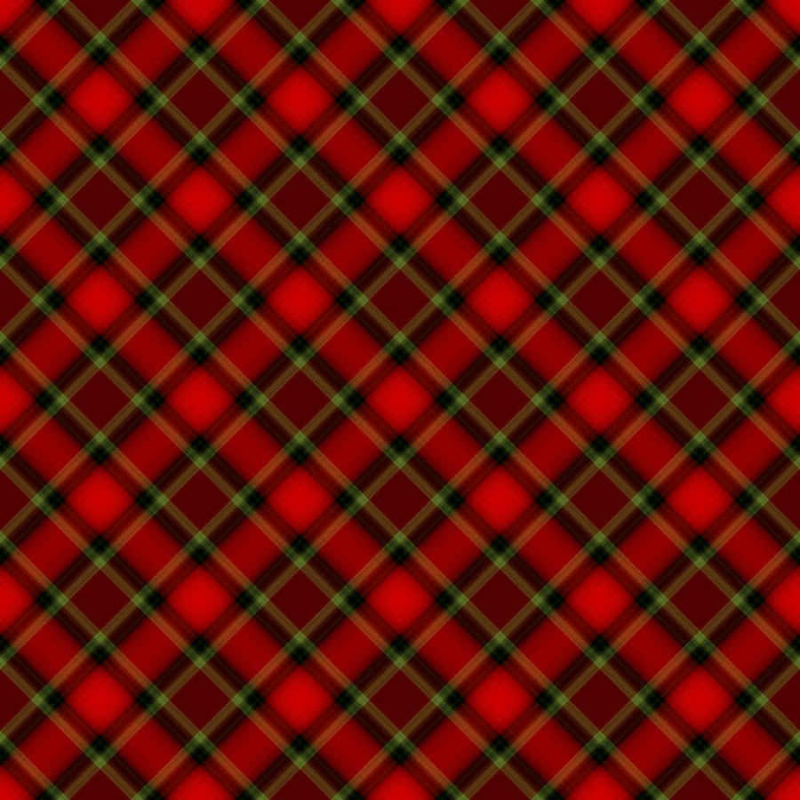 Red Checkered Pattern On A Vibrant Background Wallpaper