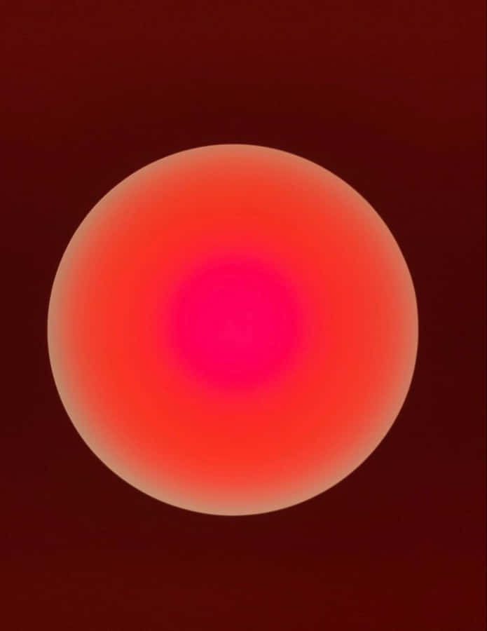 Red Circle Aura Color Wallpaper