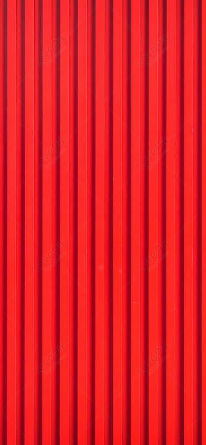 Red Corrugated Metal Wall Background Wallpaper