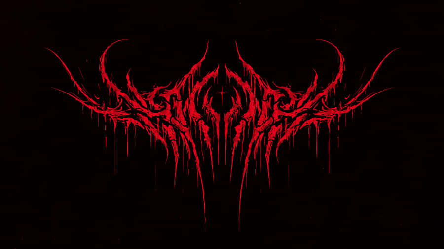 Red Creepy Symbol That Can Cause Virulent Attack Wallpaper