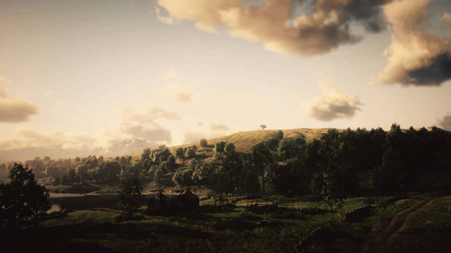 Red Dead Redemption2 Scenic Landscape Wallpaper