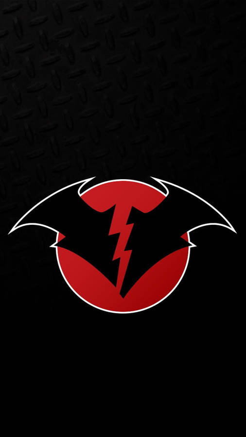 Red Death Logo On Black Wallpaper