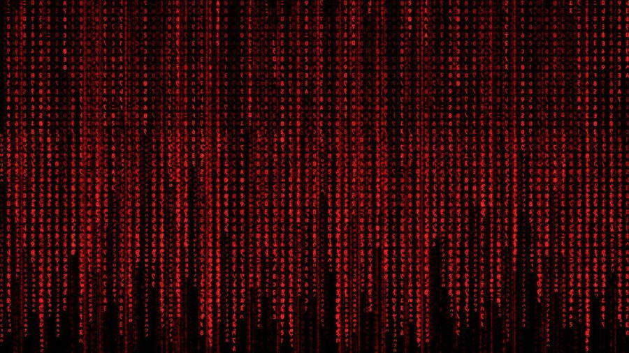 Red Firefly Streaks Infuse The Nightscape Of The Matrix. Wallpaper