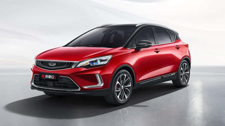 Red Geely Emgrand Side View Wallpaper