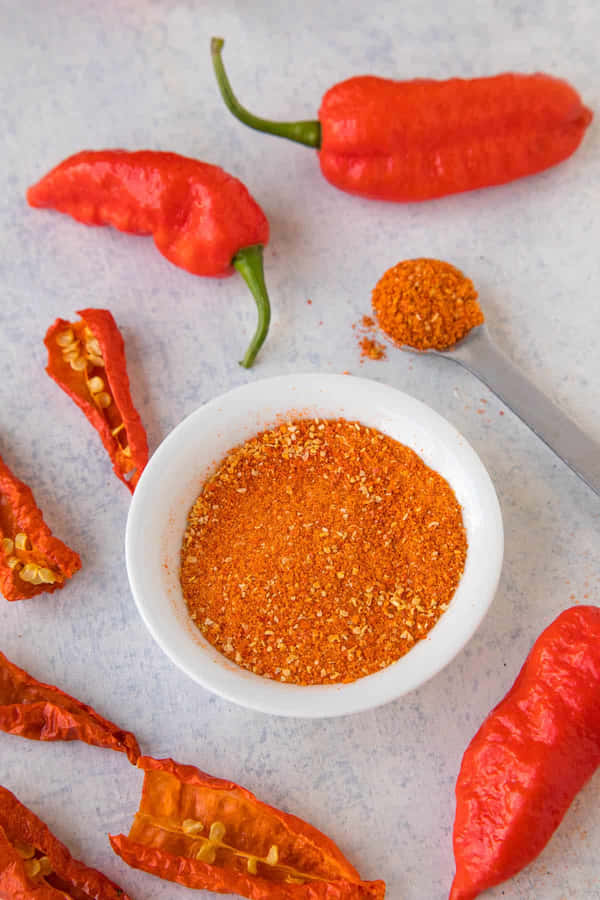 Red Ghost Peppers - Spice Up Your Meals Wallpaper