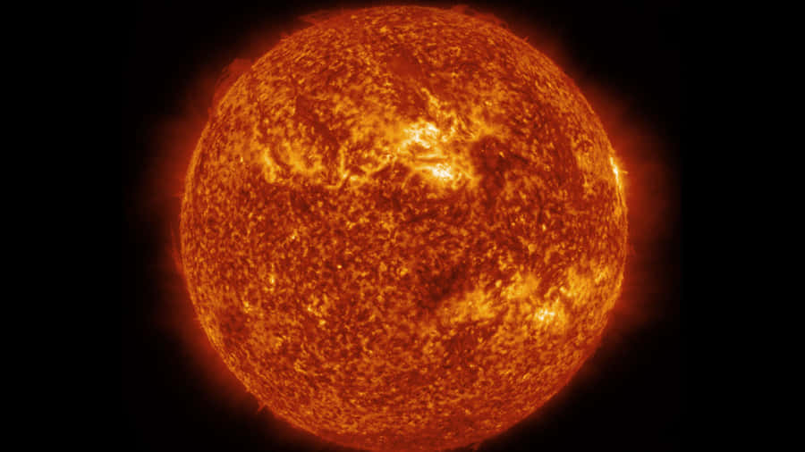 Red Giant Star Illuminating The Cosmos Wallpaper