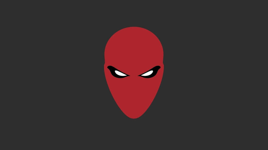 Red Hood Minimalist Vector Wallpaper