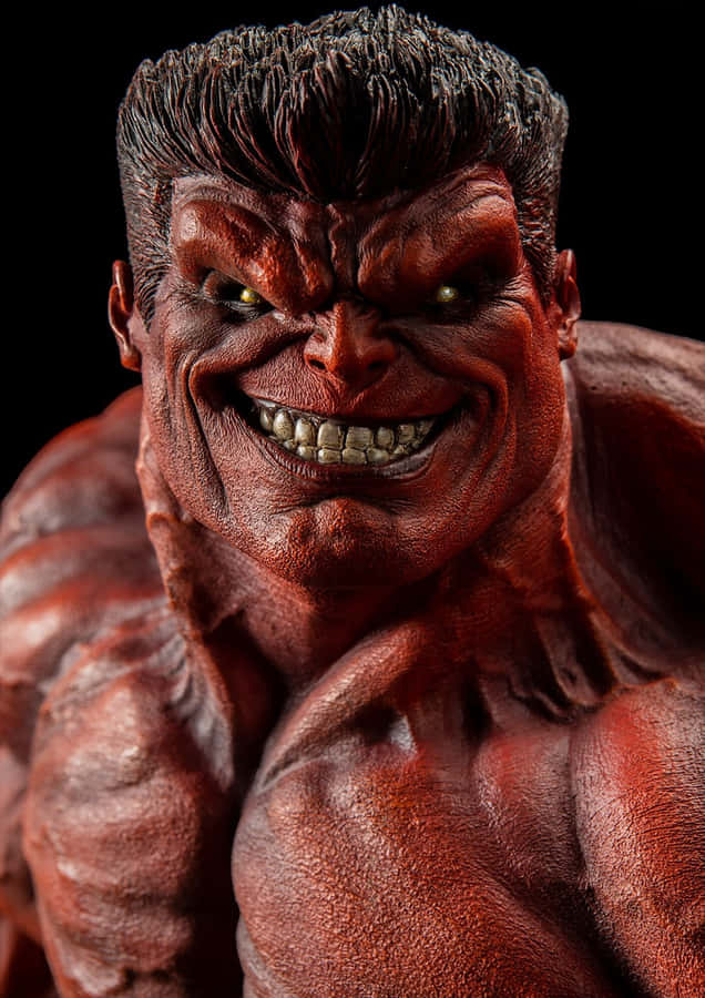 Red Hulk Close Up Portrait Wallpaper