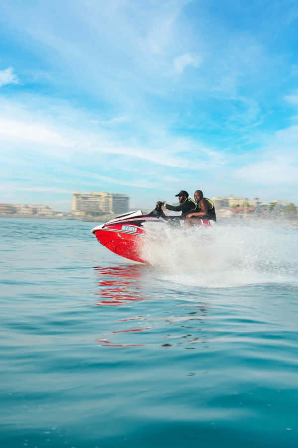 Red Jet Ski Wallpaper