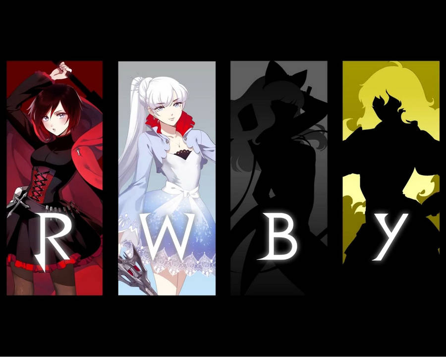 Red Like Ruby, White Like Weiss, Black Likeblake And Yellow Like Yang. Wallpaper