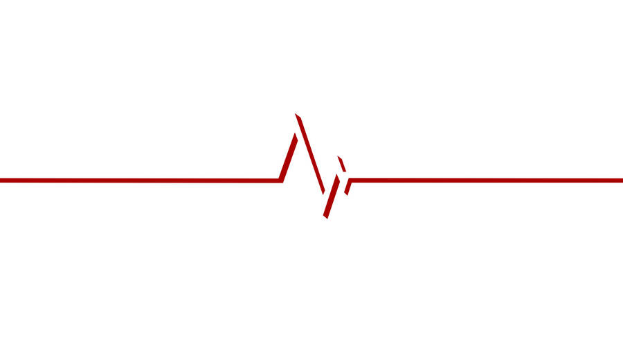 Red Line Heartbeat Wallpaper