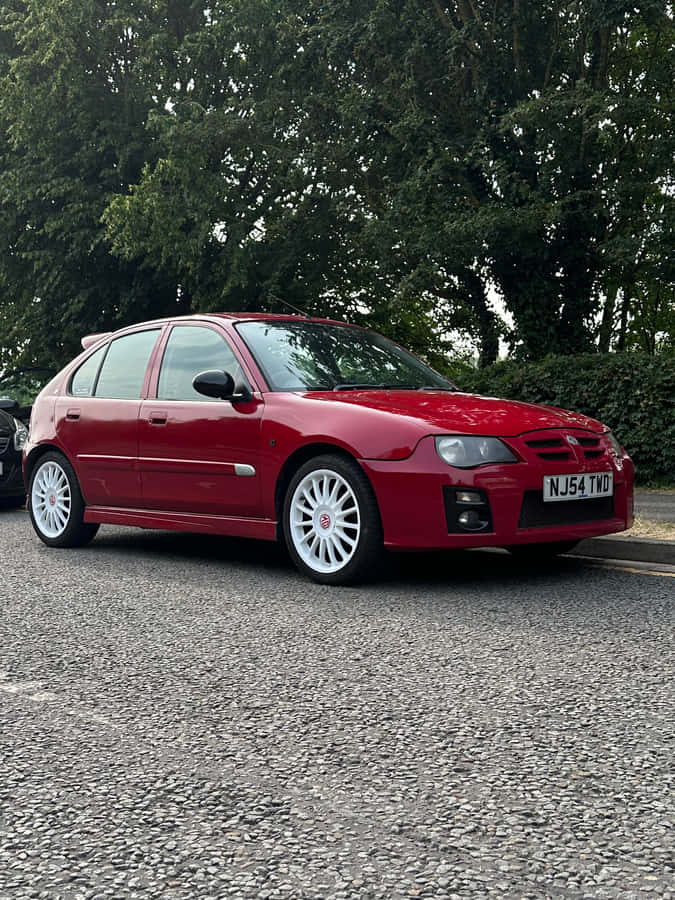 Red M G Z R Hatchback Car Wallpaper
