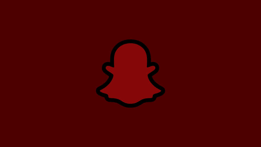 Red Snapchat Logo Icon Wallpaper