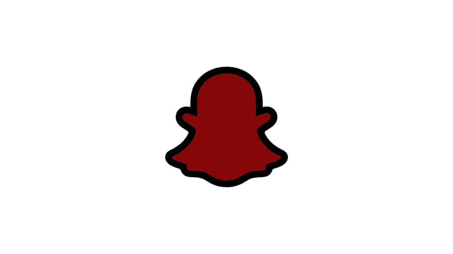 Red Snapchat Logo Icon Wallpaper