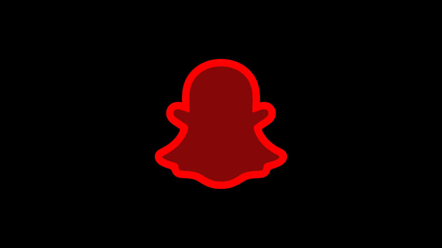 Red Snapchat Logo Icon Wallpaper