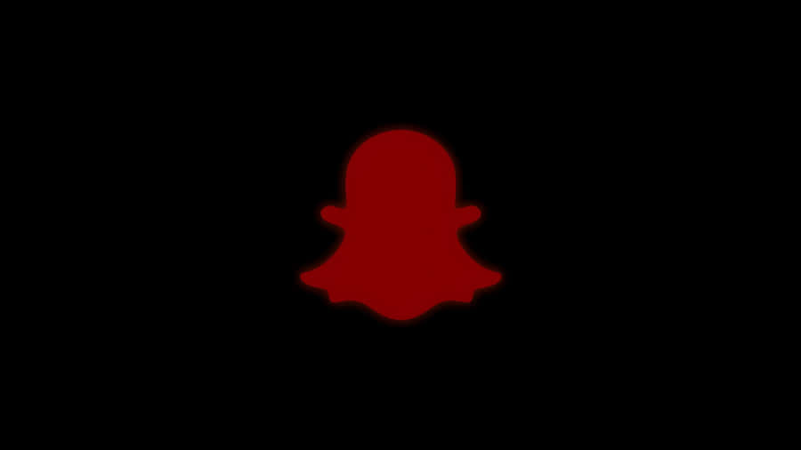 Red Snapchat Logo Icon Wallpaper