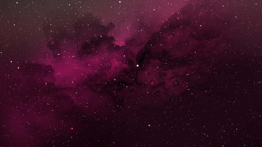 Red Space Maroon Stars Wallpaper