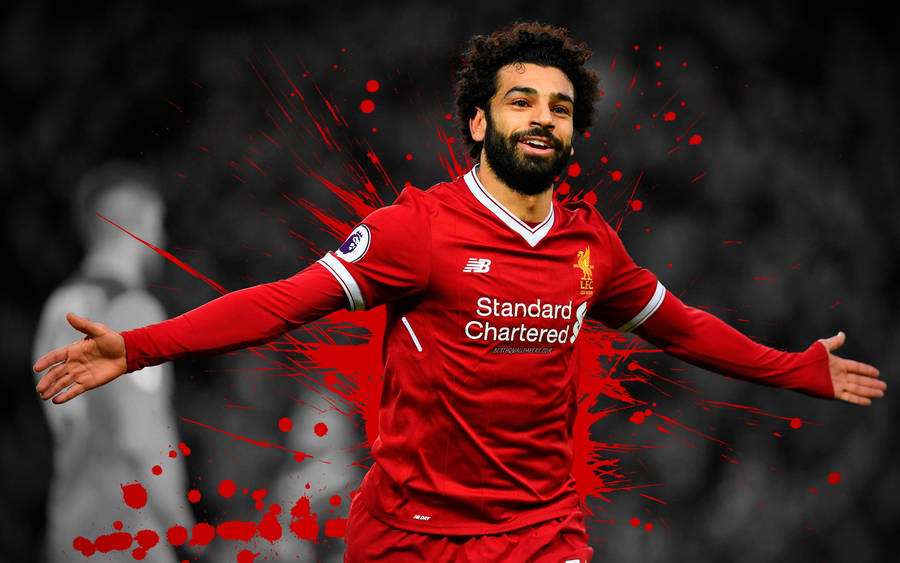 Red Splatters Liverpool 4k Wallpaper