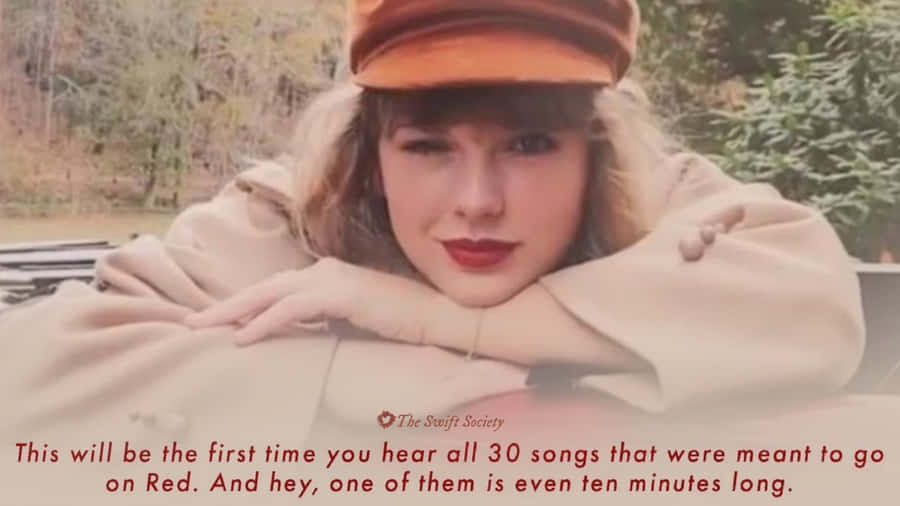 Red Taylor's Version - An Album That Was Re-recorded From The Ground Up Wallpaper