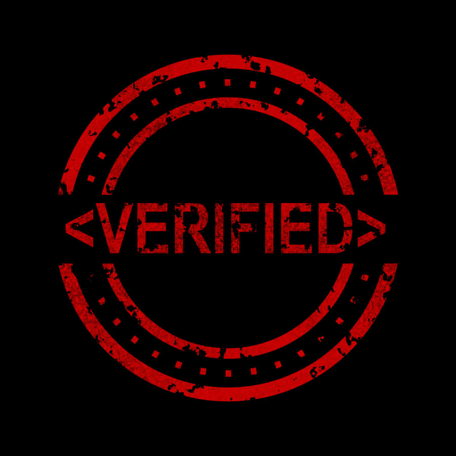 Red Verified Stamp Wallpaper