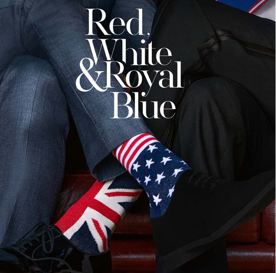 Red White Royal Blue Book Cover Wallpaper