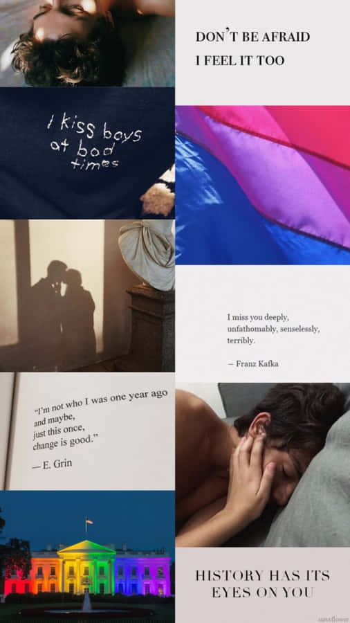 Red White Royal Blue Inspiration Collage Wallpaper