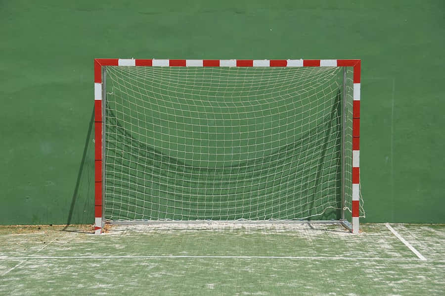 Redand White Goalposton Green Field.jpg Wallpaper