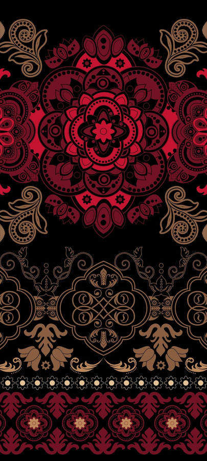 Redmi Note 10 Intricate Floral Pattern Wallpaper