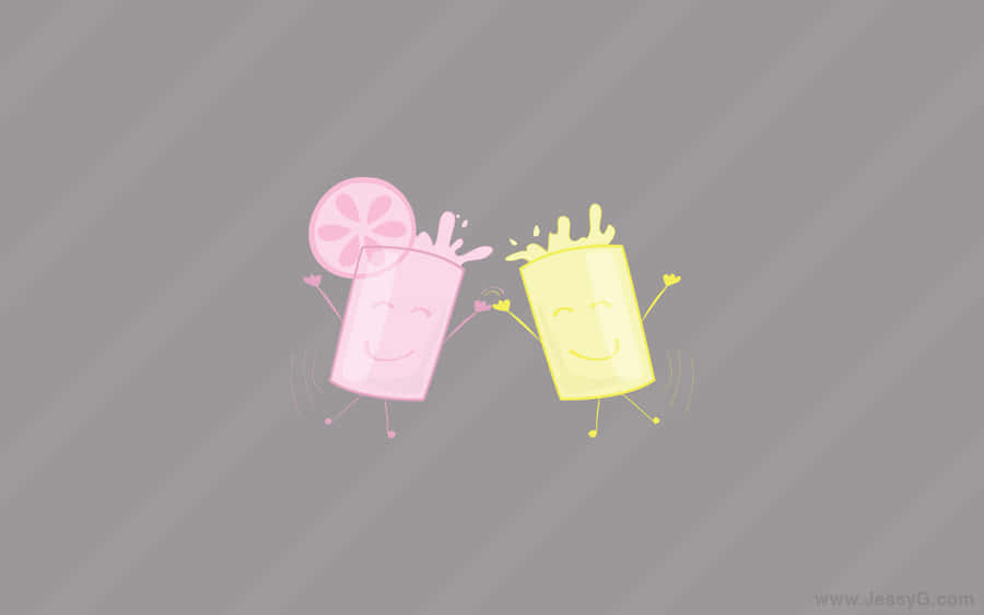 Refreshing Glass Of Pink Lemonade Wallpaper