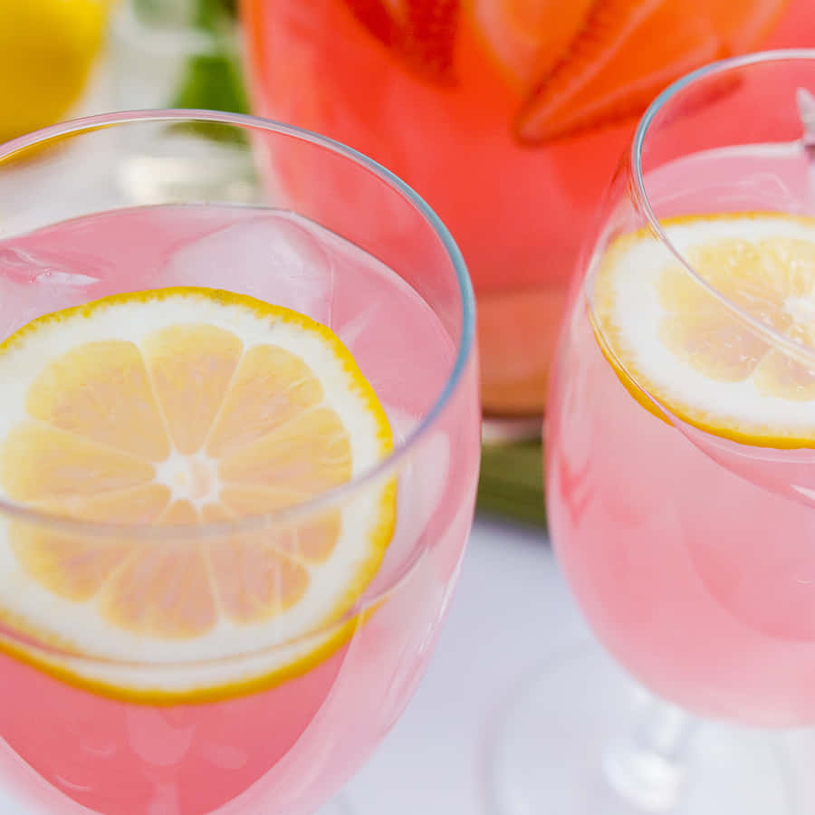 Refreshing Pink Lemonade Wallpaper