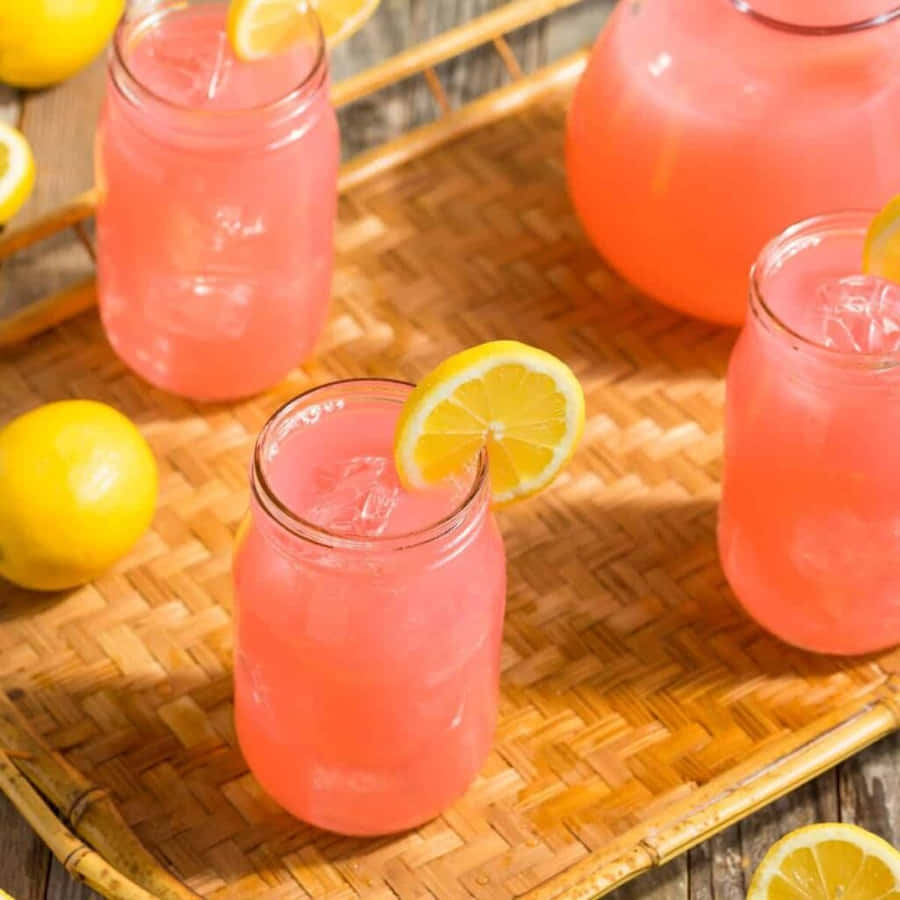 Refreshing Pink Lemonade Wallpaper