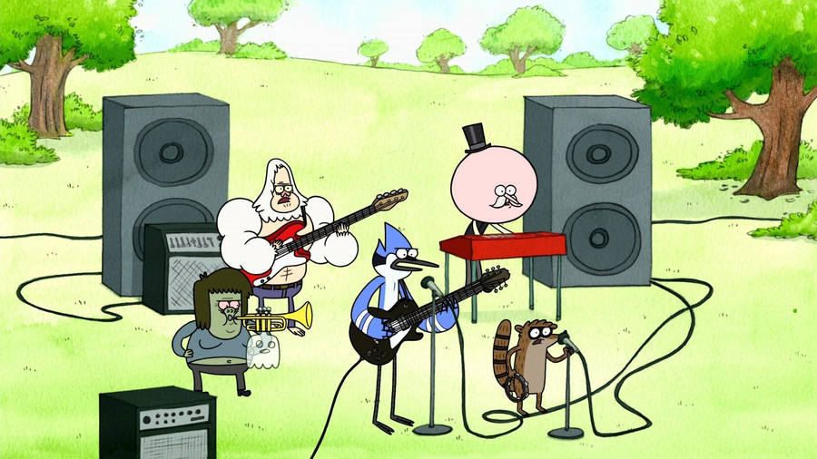 Regular Show Band Wallpaper