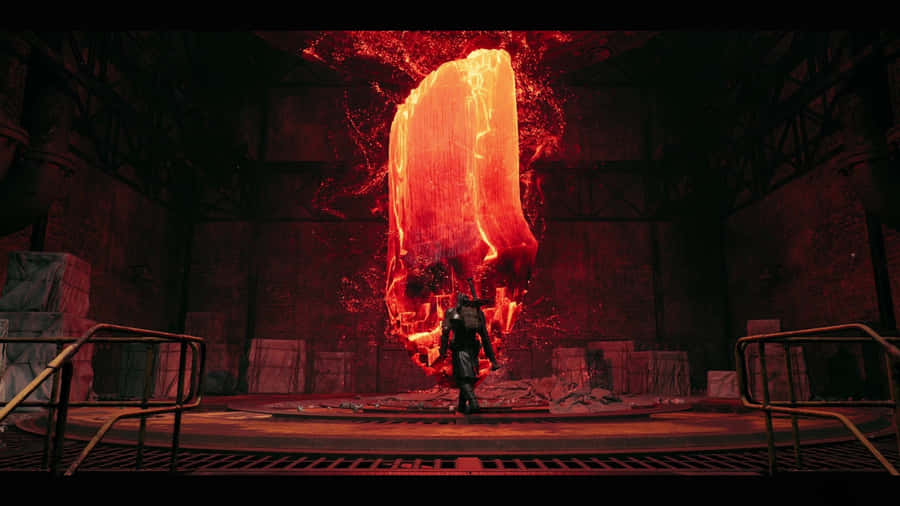 Remnant 2 Fiery Portal Scene Wallpaper