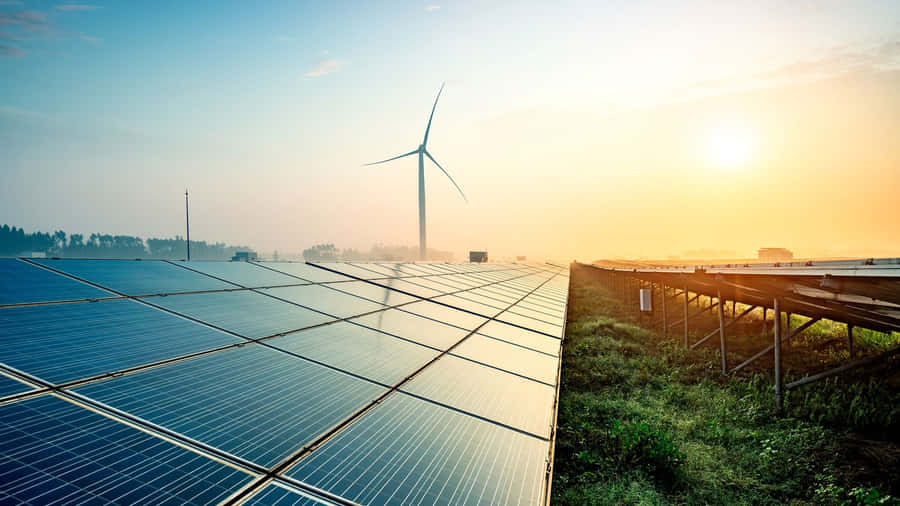 Renewable Energy Solutions In Action Wallpaper