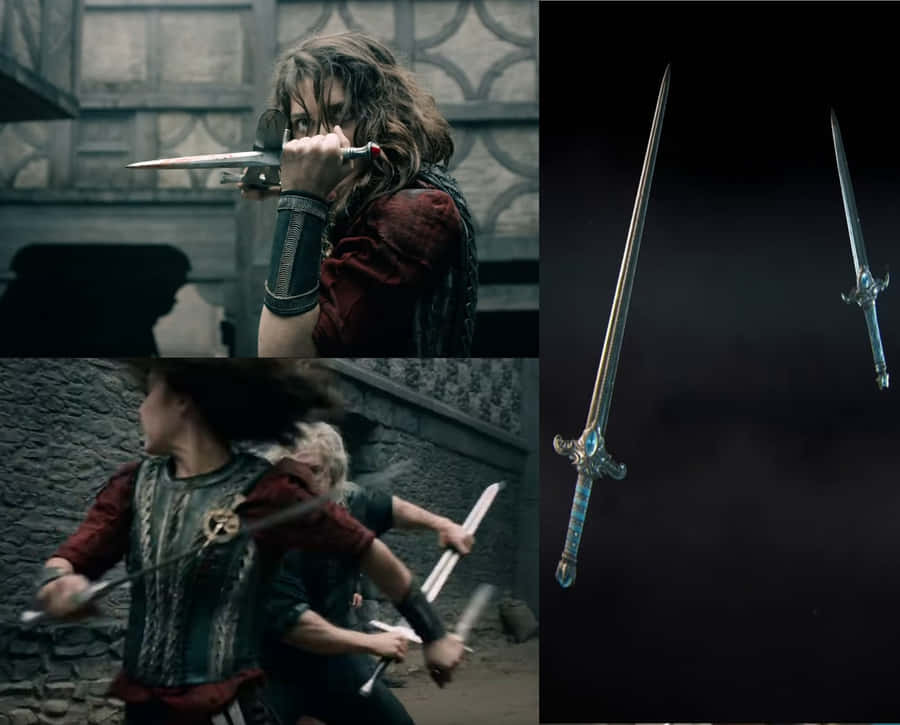 Renfri Sword Fight Scene Wallpaper