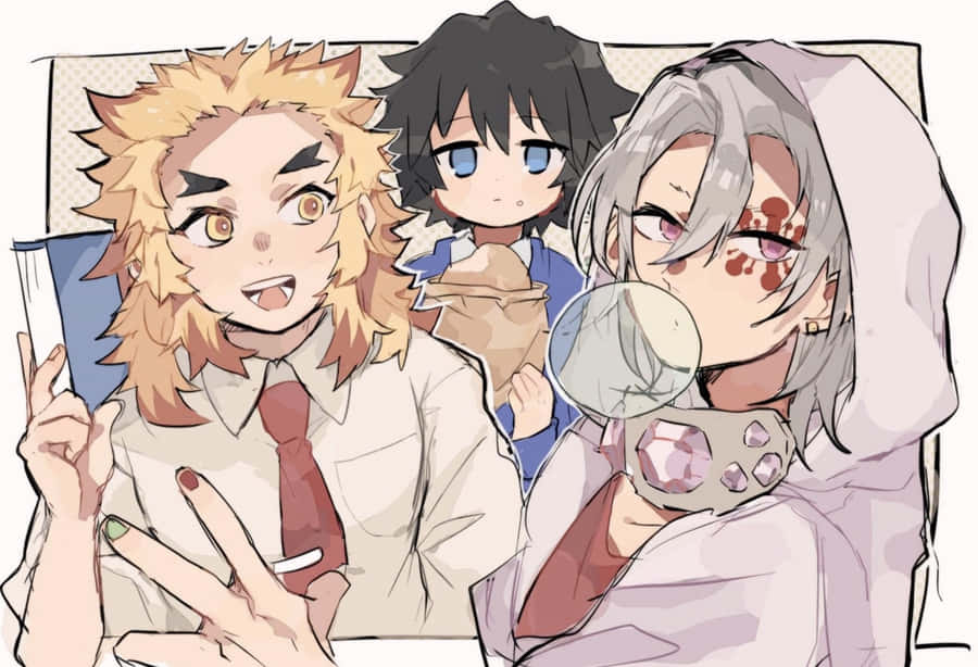 Rengoku And Tengen: Heroes Of Demon Slayer Wallpaper