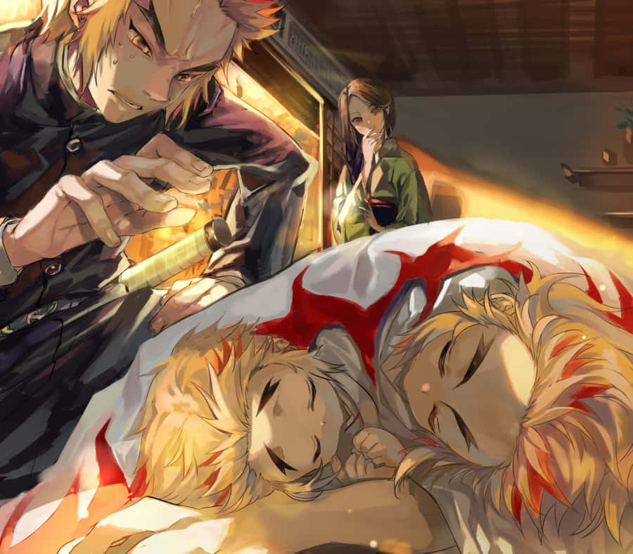 Rengoku Brothers Final Moments Wallpaper