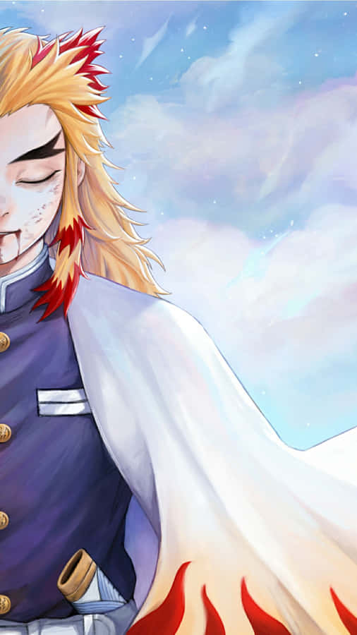 Rengoku Final Moments Artwork Wallpaper