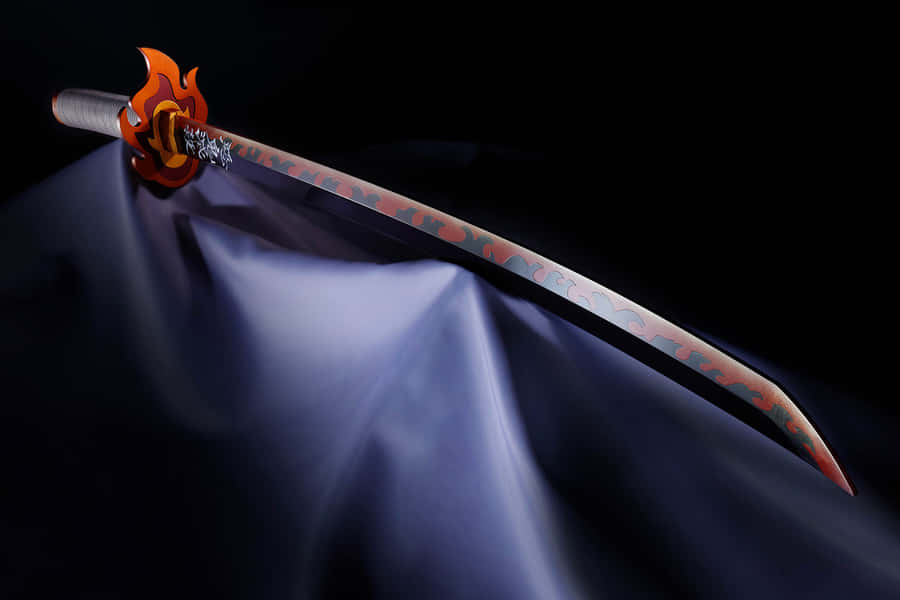Rengoku Sword - Demon Slayer's Fiery Blade Wallpaper