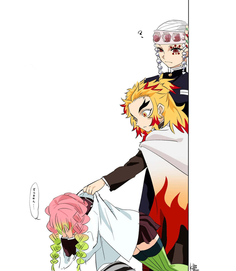 Rengoku & Tengen - A Duo Of Demon Slayer Titans Wallpaper