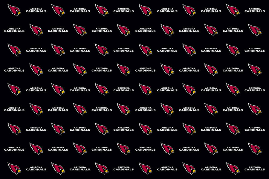 Repeating Arizona Cardinals Bird Logo Wallpaper