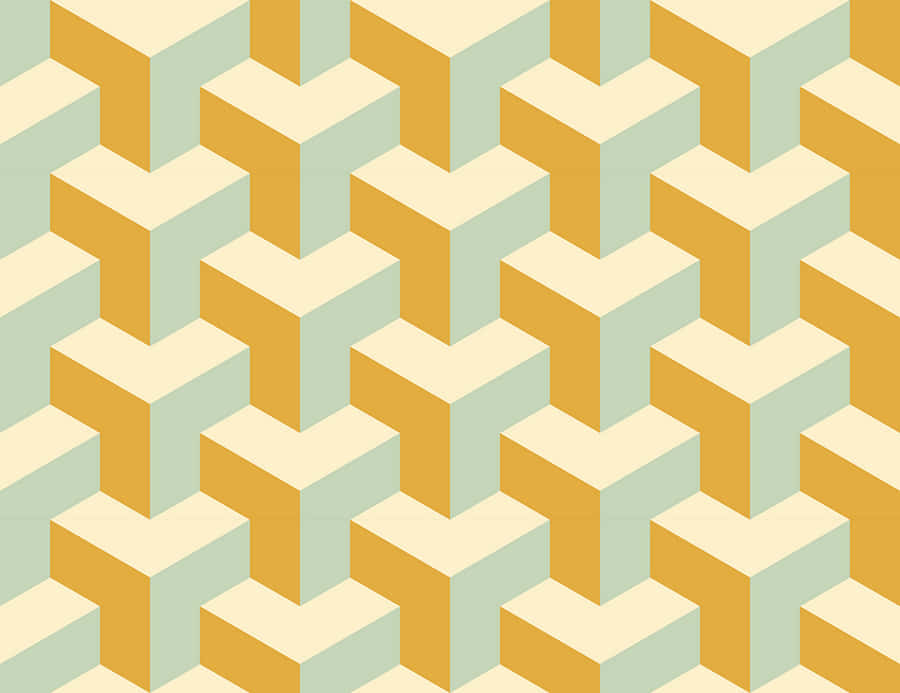 Repetitive Yellow Wall [wallpaper] Wallpaper