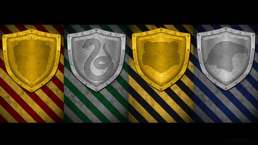 Representation Of The Four Hogwarts Houses Wallpaper