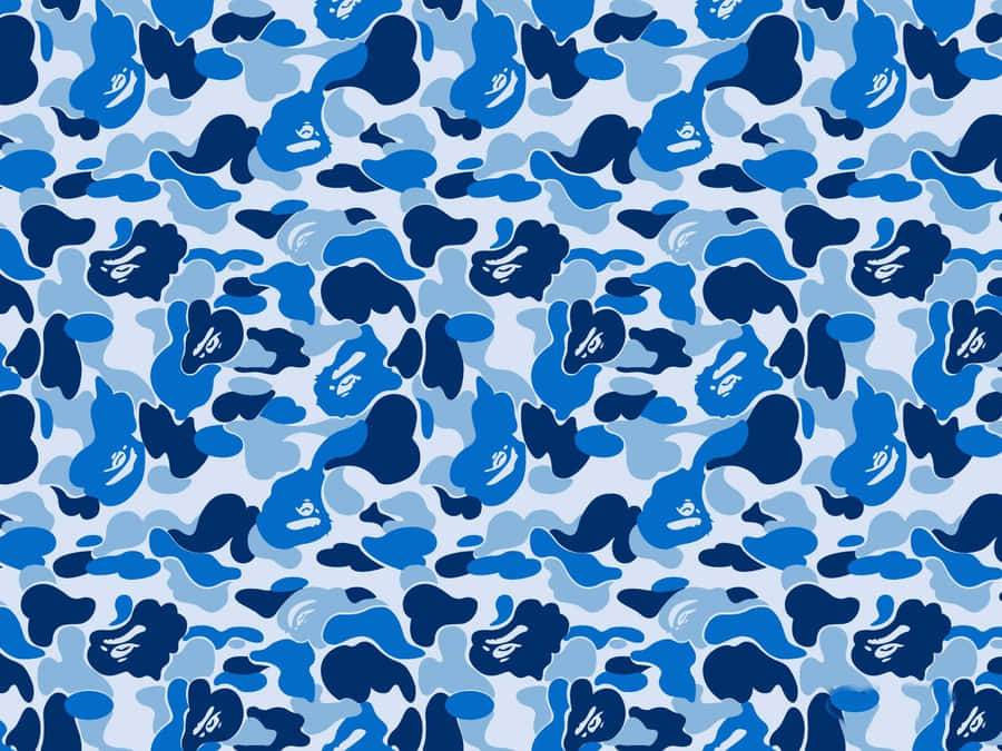 Representing A Classic With Bape Camo Wallpaper